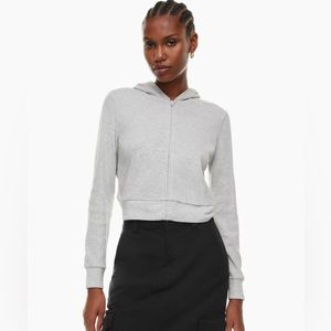 ARITZIA TNA WAFFLE ZIP HOODIE, Size Small